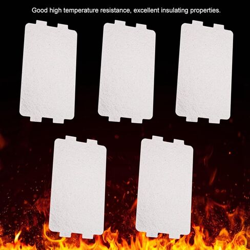 5 PCS Microwave Oven Mica Plate, 4.6 X 2.5 Inch High Temperature Waveguide Cover Replacement, Mica Plates Sheets | Microwave Oven Parts for Microwave Oven in Saudi Arabia