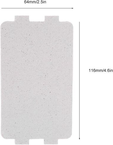 5 PCS Microwave Oven Mica Plate, 4.6 X 2.5 Inch High Temperature Waveguide Cover Replacement, Mica Plates Sheets | Microwave Oven Parts for Microwave Oven in Saudi Arabia