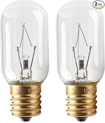 WB36X10003 Bulb 40W 130V Microwave Light Bulb Replacement Compatible with GE General Electric & Hotpoint Microwaves (Pack of 2) in Saudi Arabia