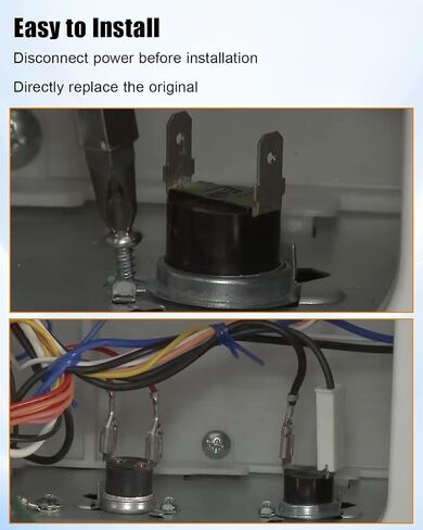 KSD-140LC Microwave Thermo Switch Thermostat Thermal Fuse Replacement Fit for Samsung Microwave Ovens MG11H2020CT, Normally Closed Switch 140℃ in Saudi Arabia