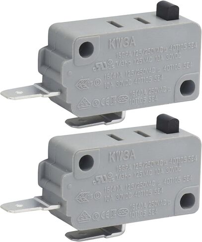 Murtenze KW3A مفتاح باب فرن الميكروويف 16A 125/250V قفل الباب، جزء استبدال مفتاح فرن الميكروويف (2 مفتوح عادة) in Kuwait