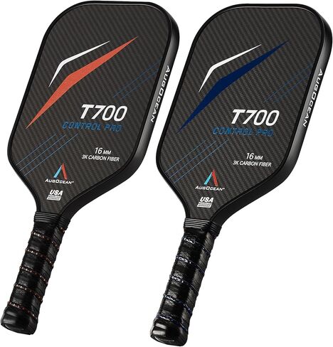 Pickleball Paddlles ، T700 Carbon Fiber Pickleball Paddle ، USAPA معتمد ، لبولي بروبيلين 16 مم للتحكم والسلطة ، مضرب كرة مخلل خفيف الوزن للرجال والنساء ، اللعب الداخلي والخارجي in Kuwait