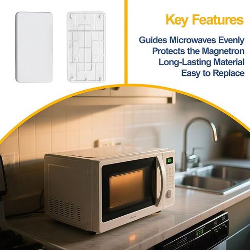 W10533497 3021428 غطاء مدخل الميكروويف مناسب لـ Whirlpool Maytag WMH73521CW YMMV4205FW، غطاء دليل موجة فرن الميكروويف استبدال PS8768667 AP5803334 WPW10533497 غطاء الدليل الموجي in Saudi Arabia