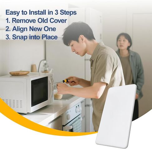 W10533497 3021428 غطاء مدخل الميكروويف مناسب لـ Whirlpool Maytag WMH73521CW YMMV4205FW، غطاء دليل موجة فرن الميكروويف استبدال PS8768667 AP5803334 WPW10533497 غطاء الدليل الموجي in Saudi Arabia