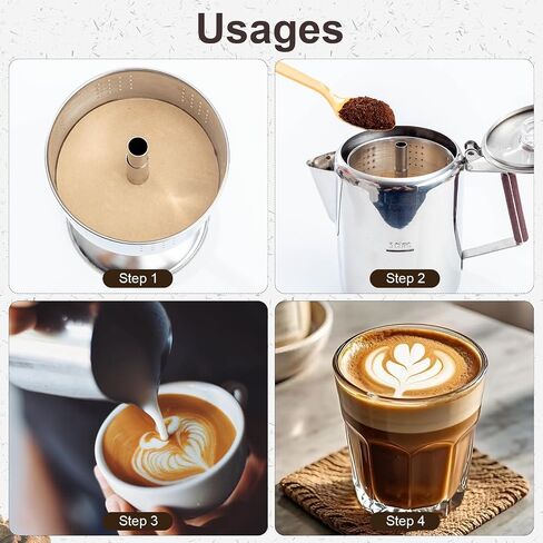 400Pcs Percolator Coffee Filters, 3.75in Unbleached Coffee Filter, Natural Disposable Disc Coffee Filters for Percolator Coffee Pot, Coffee Filter for Home Office Camping Use in Saudi Arabia