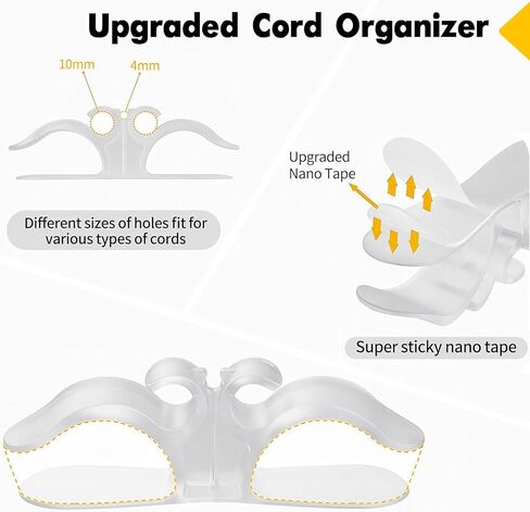 6PCS Appliance Cord Organizer,Upgraded Cord Organizer for Appliances,Wire Wrapper,Compatible with Air Fryers,Coffee Makers, Pressure Cookers, Toasters & Ovens in Saudi Arabia
