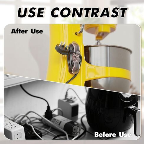 6PCS Appliance Cord Organizer,Upgraded Cord Organizer for Appliances,Wire Wrapper,Compatible with Air Fryers,Coffee Makers, Pressure Cookers, Toasters & Ovens in Saudi Arabia