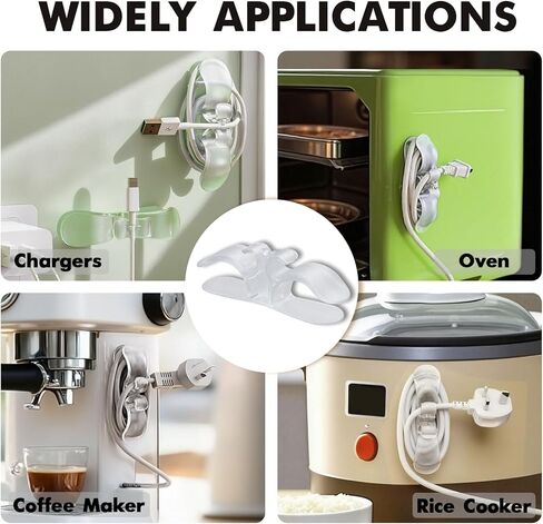 6PCS Appliance Cord Organizer,Upgraded Cord Organizer for Appliances,Wire Wrapper,Compatible with Air Fryers,Coffee Makers, Pressure Cookers, Toasters & Ovens in Saudi Arabia