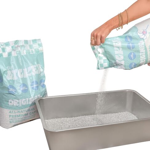 CLR2000A Unscented Premium Clumping Bentonite Clay Cat Litter w/Activated Charcoal, Natural Odor Control, 99% Dust-Free, 18.7 LBS in Saudi Arabia