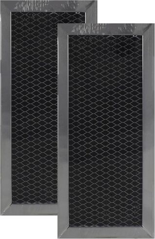 استبدال مصنع فلتر الهواء لـ AP3204832 GE 4 x 8.56 x 0.375 بوصة فرن الميكروويف الفحم فلتر تنفيس الكربون 2-Pack in Kuwait