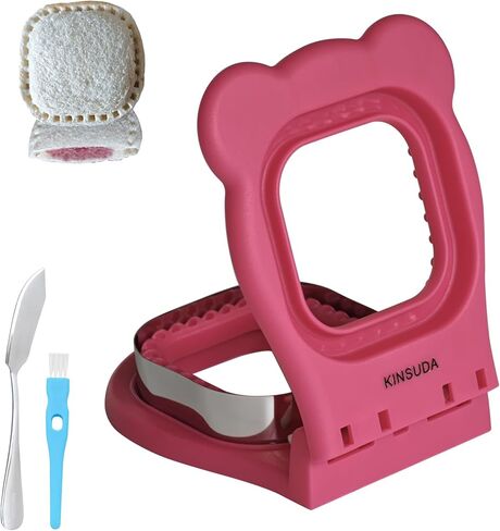 Square Sandwich Cutter and Sealer, Pocket PBJ/Sandwich Maker(3.7"Cutting Diameter)- BPA-Free & Dishwasher Safe, Kid-Friendly for Breakfast/Lunchboxes, Easy-to-Use for Boys & Girls in Kuwait