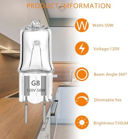 لمبة إضاءة هالوجين لفرن الميكروويف GE، غطاء ميكروويف فوق نطاق الموقد، مصباح إضاءة ليلي/موقد لميكروويف GE، يستبدل WB08X10057 WB08X10051، 4 عبوات in Kuwait
