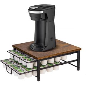 2 Tier Coffee Pod Drawer,60 Capacity Coffee Capsule Storage Organizer Holder For K Cups,Home Kitchen Counter Organizer in Saudi Arabia