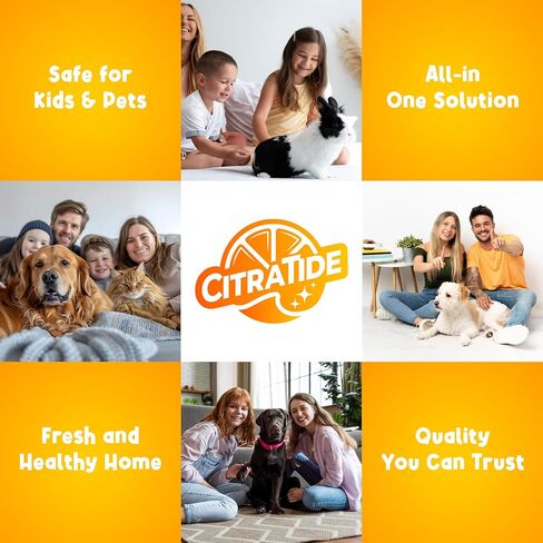 Pet Stain & Odor Remover Spray – Citrus Powered, Non-Toxic, Safe for Pets & Kids, Multi-Surface Cleaner for Carpet, Upholstery, Hardwood & More – USA Made Odor Eliminator in Saudi Arabia