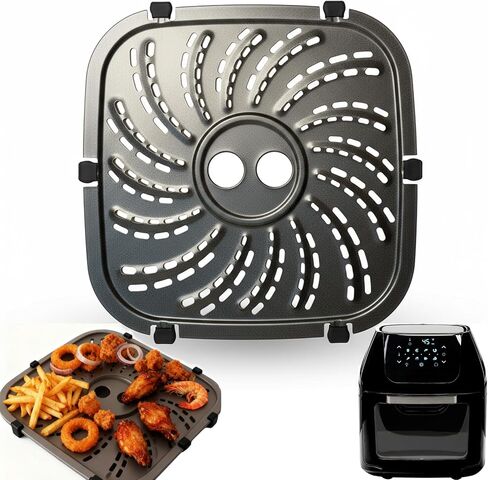 قطع غيار مقلاة الهواء لـ PowerXL، صينية مقلاة الهواء 8QT لمقلاة الهواء Power XL Vortex Pro Plus، لوحة سلة مقلاة الهواء المطلية بطبقة مزدوجة، ملحقات مقلاة الهواء غير اللاصقة in Kuwait