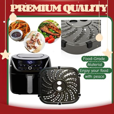 قطع غيار مقلاة الهواء لـ PowerXL، صينية مقلاة الهواء 8QT لمقلاة الهواء Power XL Vortex Pro Plus، لوحة سلة مقلاة الهواء المطلية بطبقة مزدوجة، ملحقات مقلاة الهواء غير اللاصقة in Kuwait