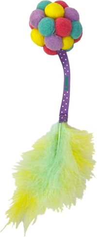 KONG Active Bubble Ball Lightweight Pompom Multi-Sensory Bat and Chase Cat Toy in Saudi Arabia