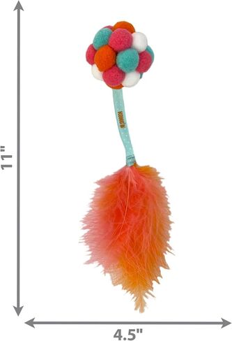 KONG Active Bubble Ball Lightweight Pompom Multi-Sensory Bat and Chase Cat Toy in Saudi Arabia