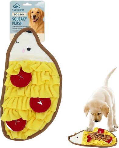 Hedgehog Snuffle Mat for Dogs and Cats – Nosework Puzzle Toy for Small Medium Pets, Crinkle Treat Dispenser Toy, Interactive Enrichment Plush for Mental Stimulation and Slow Feeding in Saudi Arabia