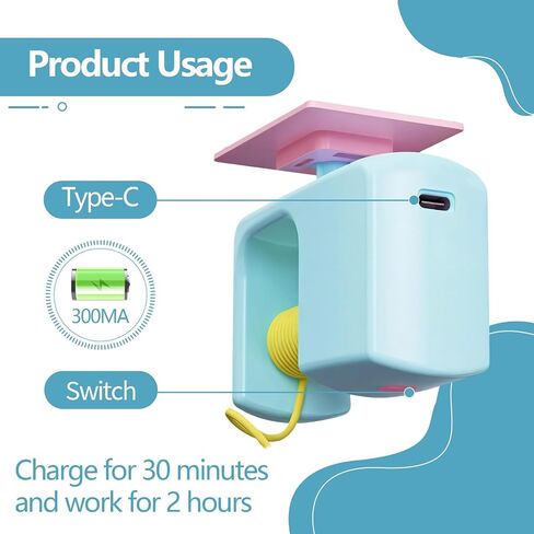 Interactive Cat Toys for Indoor Cats,Hanging Electric Automatic Retractable Kitty Toys Detachable with 2 Caterpillar for Bored Cats in Saudi Arabia