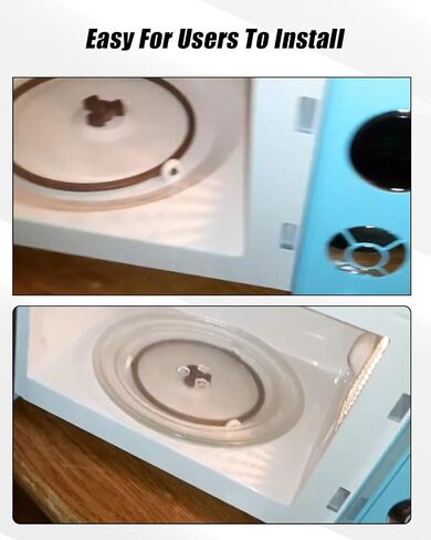 حلقة دعم دوارة للميكروويف تناسب LG MVH1670ST LMV1680BB صينية زجاجية دوارة لفرن الميكروويف الإلكتروني، استبدل 5889W2A012D 5889W2A012F 5889W2A012P، 9.5 بوصة قطعتان in Kuwait