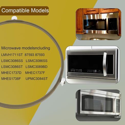 2 حزمة من حلقة القرص الدوار للميكروويف 9.25 بوصة 5889W2A012D، 5889W2A012F، 5889W2A012P، حلقة دعم دوارة للميكروويف، متوافقة مع صينية زجاجية لفرن الميكروويف الإلكتروني LG مقاس 12.75 بوصة in Saudi Arabia