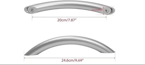 مقبض باب الميكروويف متوافق مع KitchenAid KHMS155LSS-1 KHMS155LBT2 KHMS155LBL1 KHMS155LBT1 KHMS155LSS4 KHMS155LBL3 KHMS147KSS1 KHMS155LSS2 KHMS155LWH1 KHMS155LSS1 ميكروويف in Saudi Arabia
