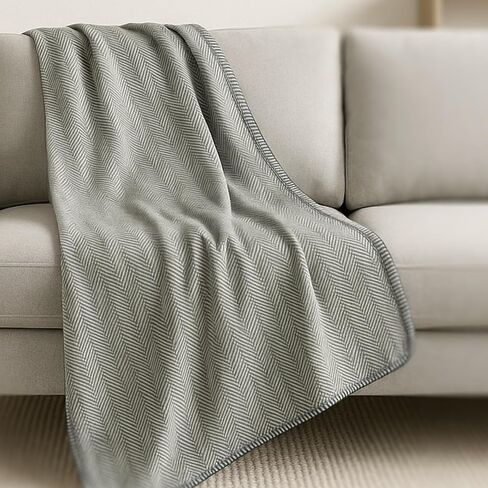 بريستون II - غطاء من الصوف القطبي، بطانية من الصوف القطبي المعاد تدويره فائقة النعومة للكلاب، معطف للأريكة، واقي للسيارة للكلاب الصغيرة والمتوسطة والكبيرة - 40 بوصة × 50 بوصة، رمادي متعرج، مقاس واحد in Kuwait