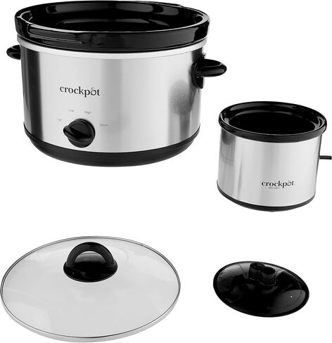 Crock-Pot Small 2 Quart Round Manual Slow Cooker, Black (SCR200-B) in Saudi Arabia
