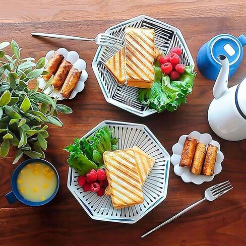 صانعة الساندوتشات مزدوجة الجانب، صانعة البانيني المشوية مع ألواح غير لاصقة من الألومنيوم، صانعات الجبن، مقلاة ساندويتش، محمصة الخبز، صانعات الوافل المقاومة للحرارة للمطبخ، الإفطار والتخييم in Kuwait
