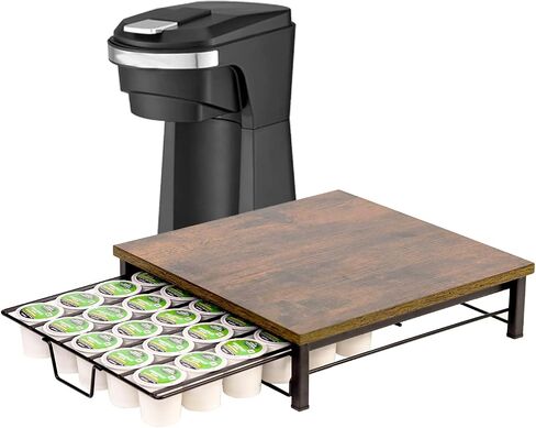 K Cup Holder Organizer, Coffee Pod Drawer Holder Capsule Storage Organizer Single Layer Sliding Storage Drawer, 30 Large Capacity, Home Office Cafe Counter in Saudi Arabia