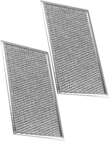 6 x 11-1/2 Inch Microwave Grease Filters Fit for GE CVM519P2P8S1 Hotpoint RVM5160DH8WW Microwave Oven Replace WB02X35491 AP6985256 PS12749195 EAP12749195, 2Pcs in Saudi Arabia