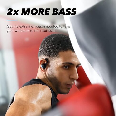 Soundcore by Anker, Soundcore Sport X10 True Wireless Bluetooth 5.2 Workout Headphones, Rotatable Ear Hooks, Deep Bass, IPX7 Waterproof, Sweatproof, 32H Play, Sport Earbuds, Gym, Running (Renewed) in Saudi Arabia