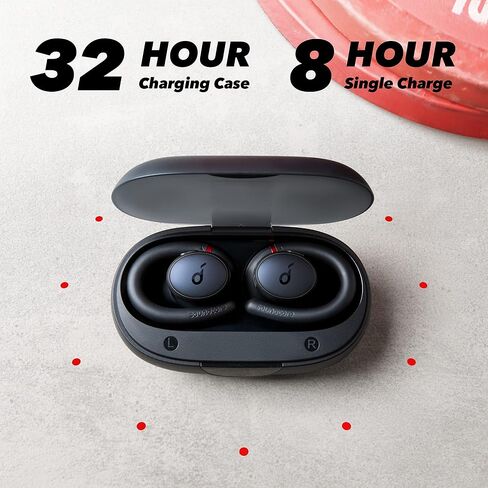 Soundcore by Anker, Soundcore Sport X10 True Wireless Bluetooth 5.2 Workout Headphones, Rotatable Ear Hooks, Deep Bass, IPX7 Waterproof, Sweatproof, 32H Play, Sport Earbuds, Gym, Running (Renewed) in Saudi Arabia