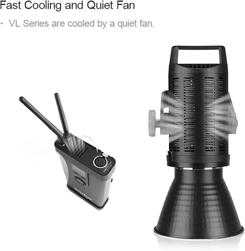 Godox VL300 300w New LED Lights,5600K Day Light, CRI 96+, TLCI 95, for Ideal Light Source for Newborn Photography, Still Life Photography, Portrait, Studio Lighting,Interview Lighting, Video Filming. in Saudi Arabia