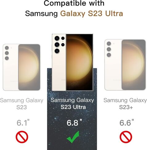 JETech Privacy Screen Protector for Samsung Galaxy S23 5G 6.1-Inch with Camera Lens Protector, Anti-Spy Tempered Glass Film, Fingerprint ID Compatible, 2-Pack Each in Kuwait