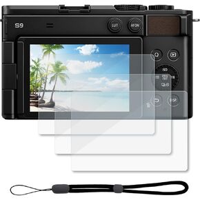 واقي شاشة iDaPro لباناسونيك LUMIX S5 S5II S5IIX S5 II S5 IIX [3 عبوات] زجاج مقوى سهل التركيب in Kuwait