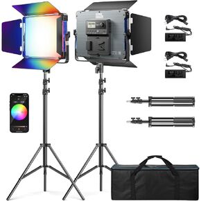 Pixel P80 LED Video Lighting Kit with APP Control,10 Applicable Scenes RGB LED Video Light Panel,2500k-10000k CRI 97+ Photography Lighting for Studio/Gaming/Streaming/Zoom/YouTube in Saudi Arabia