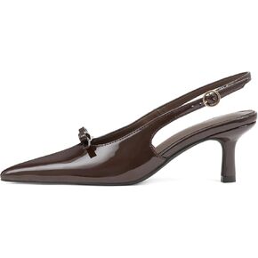 Mattiventon Slingback Heels for Women Kitten Heels Bow Ankle Strap Pointed Toe Heel Sexy Wedding Dress Party Pumps in Saudi Arabia