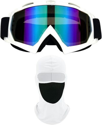 Goggles with Breathable Balaclava, Dirt Bike ATV Motorcycle Motocross Cycling Skiing Goggles for Women Men in Saudi Arabia