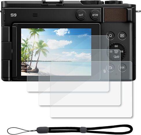 واقي شاشة iDaPro لباناسونيك LUMIX S5 S5II S5IIX S5 II S5 IIX [3 عبوات] زجاج مقوى سهل التركيب in Kuwait