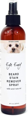 Eye Envy Beard Stain Remover Spray for Dogs/Cats. Natural, Safe. Remove Stains from Drooling, Saliva, Food, Runoff from Tearing. Removes Odors. Keeps Dog Beards Clean. 4oz in Kuwait