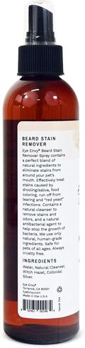 Eye Envy Beard Stain Remover Spray for Dogs/Cats. Natural, Safe. Remove Stains from Drooling, Saliva, Food, Runoff from Tearing. Removes Odors. Keeps Dog Beards Clean. 4oz in Kuwait