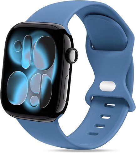 STG Sport Silicone Bands Compatible with Apple Watch Band Ultra 3/2/1 49mm, Series 11/10 46/42mm, 9/8/7 45/41mm, SE 6/5/4 44/40mm, 3/2/1 42/38mm S/M M/L for Women Men in Saudi Arabia