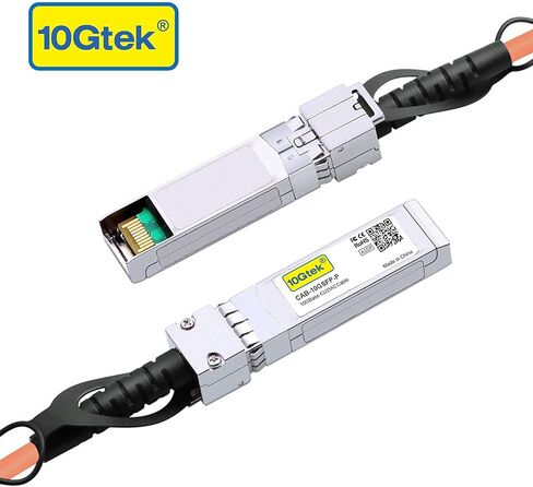 كابل DAC متعدد الألوان 10G SFP+ DAC - كابل ثناكس SFP لـ Cisco SFP-H10GB-CU0.3M، Ubiquiti UniFi، D-Link، Supermicro، Netgear، Mikrotik، Fortinet، 0.3 متر (0.1 متر) in Kuwait