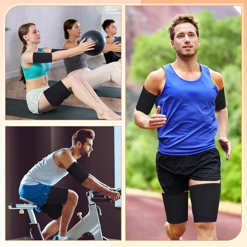 4 أجهزة كمبيوتر الفخذ لفائف وذراع الذراع مجموعة الفخذ والذراع نطاقات العرق أنحف هجوم الركض in Kuwait