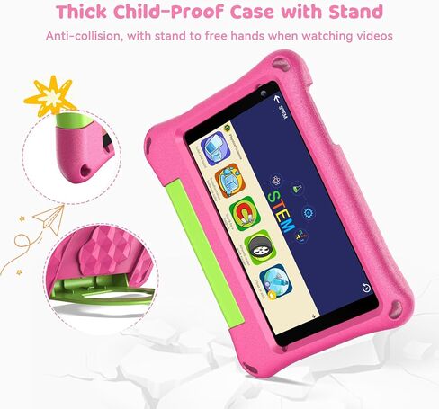 Kids Tablet 7 inch, 4GB RAM 32GB, Kid-Proof Case, Parental Control Blue in Kuwait