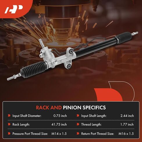 مجموعة رف وترس توجيه كهربائي ممتاز، مع أحذية طويلة، متوافقة مع Honda Accord 2008 2009 2010 2011 2012، L4 2.4L، استبدال # 53010TA0A01، 53601TA0A02 in Kuwait