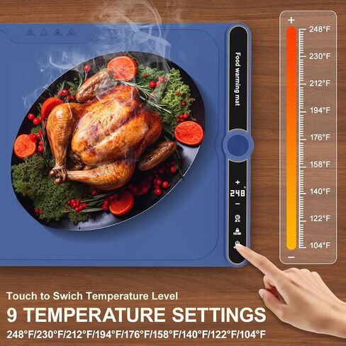 تدفئة طعام السيليكون للحفلات بوفيه XL: 32''x15 '' حصيرة دافئة كبيرة إضافية للطعام 450W كحد أقصى 248 درجة فهرنه in Saudi Arabia