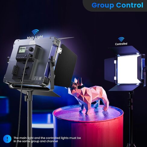 مجموعة إضاءة الفيديو Pixel P80 LED مع التحكم في التطبيق، 10 مشاهد قابلة للتطبيق RGB LED لوحة إضاءة الفيديو، 2500k-10000k CRI 97+ إضاءة التصوير الفوتوغرافي للاستوديو/الألعاب/البث/التكبير/التصغير/يوتيوب in Saudi Arabia